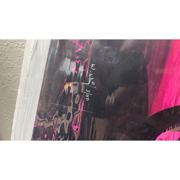 Motorcycle Neon Print By W.A. Wright signed 3/50 Limited Edition voodoo READ NEW - Picture 2 of 5